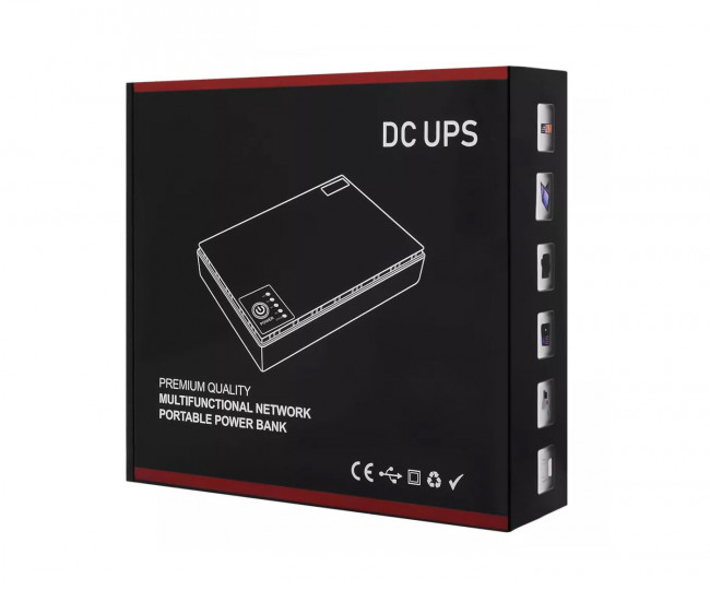 Портативный источник бесперебойного питания DC UPS 10400mAh (black)